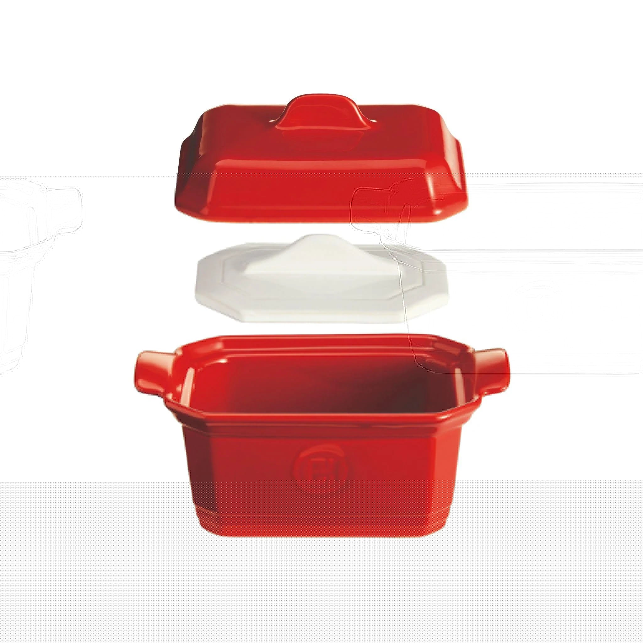 Emile Henry - Terrine + Presse, 0.6L, Burgundy - Lacbleu Wines - EH349706 - 3289313497067