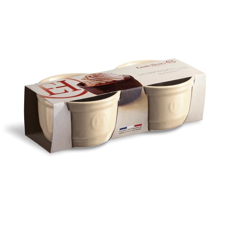 Emile Henry - Twin Ceramic Ramekin Set, No 10, Clay - Lacbleu Wines - EH024010 - 3289310240109
