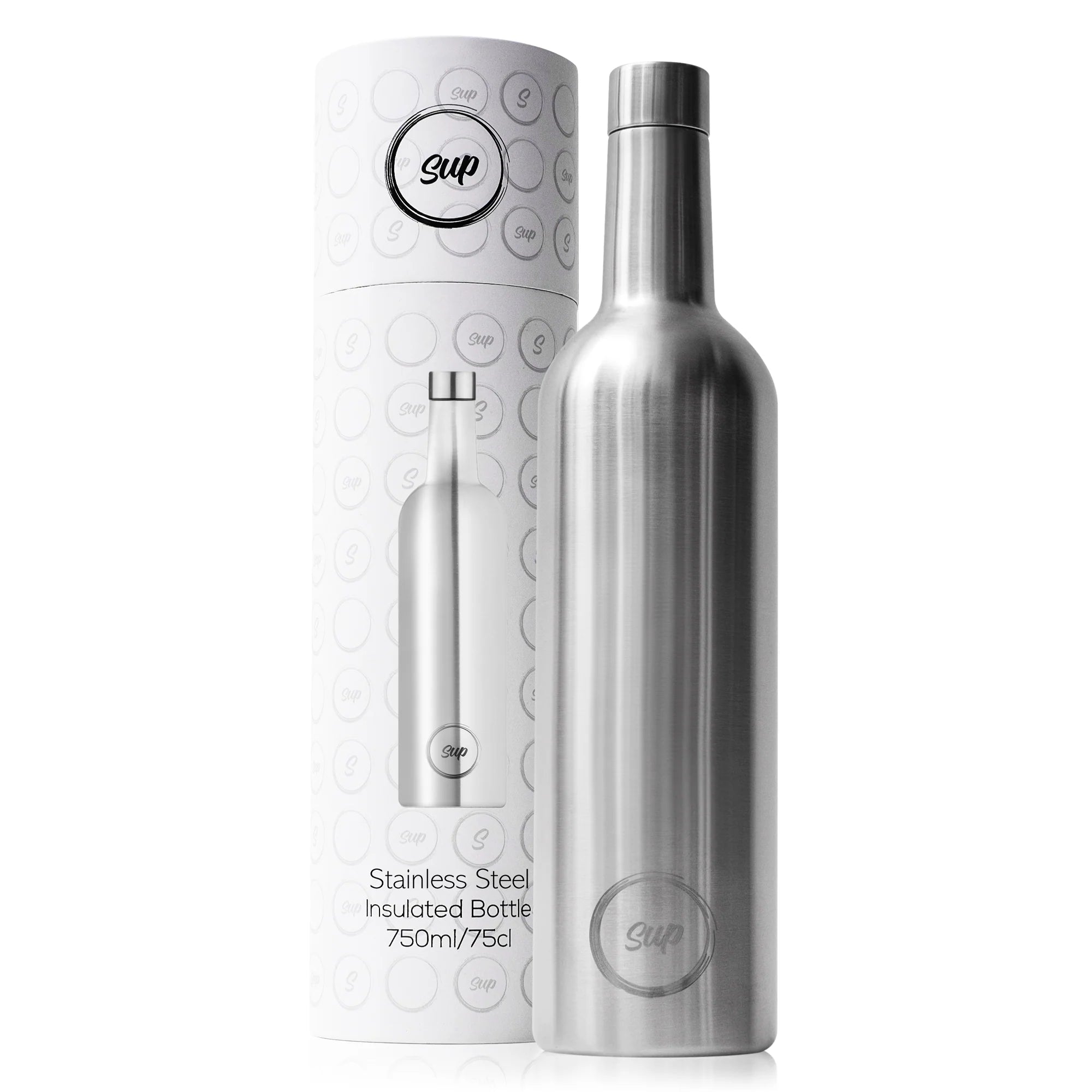 Sup - Insulated Wine Bottle, 75cl - Lacbleu Wines - SWB75SS - 7427137182240