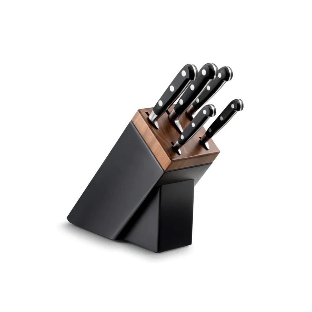 Sabatier - Knife Block with 5 Ideal Steel Rivet Knives - Lacbleu Wines - LS664282 - 3269416642823