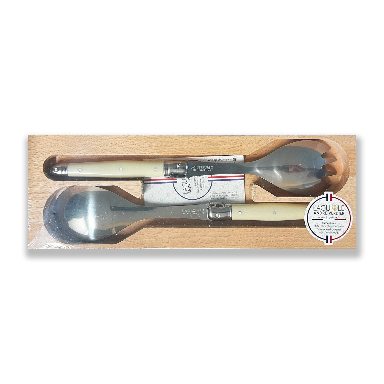 Laguiole par André Verdier - Salad Server Set - Lacbleu Wines - K77W - 3289490000081