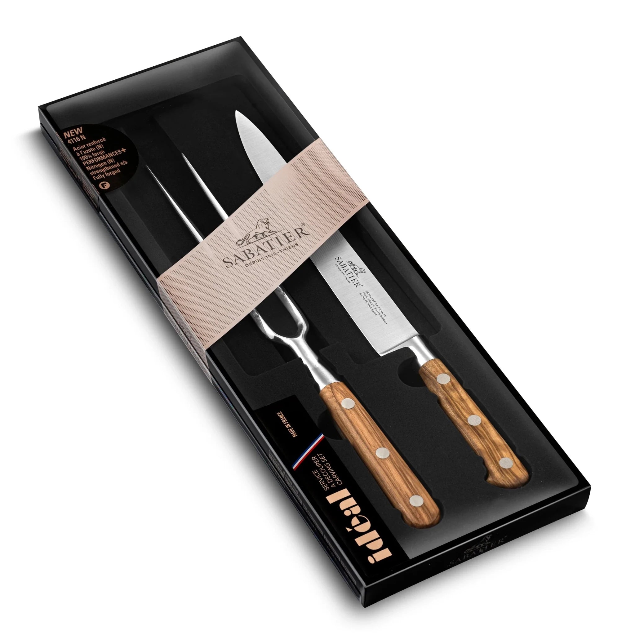 Lion Sabatier - Ideal Provençao - 2 Piece Carving Set - Lacbleu Wines - LS893385 - 3269418933851