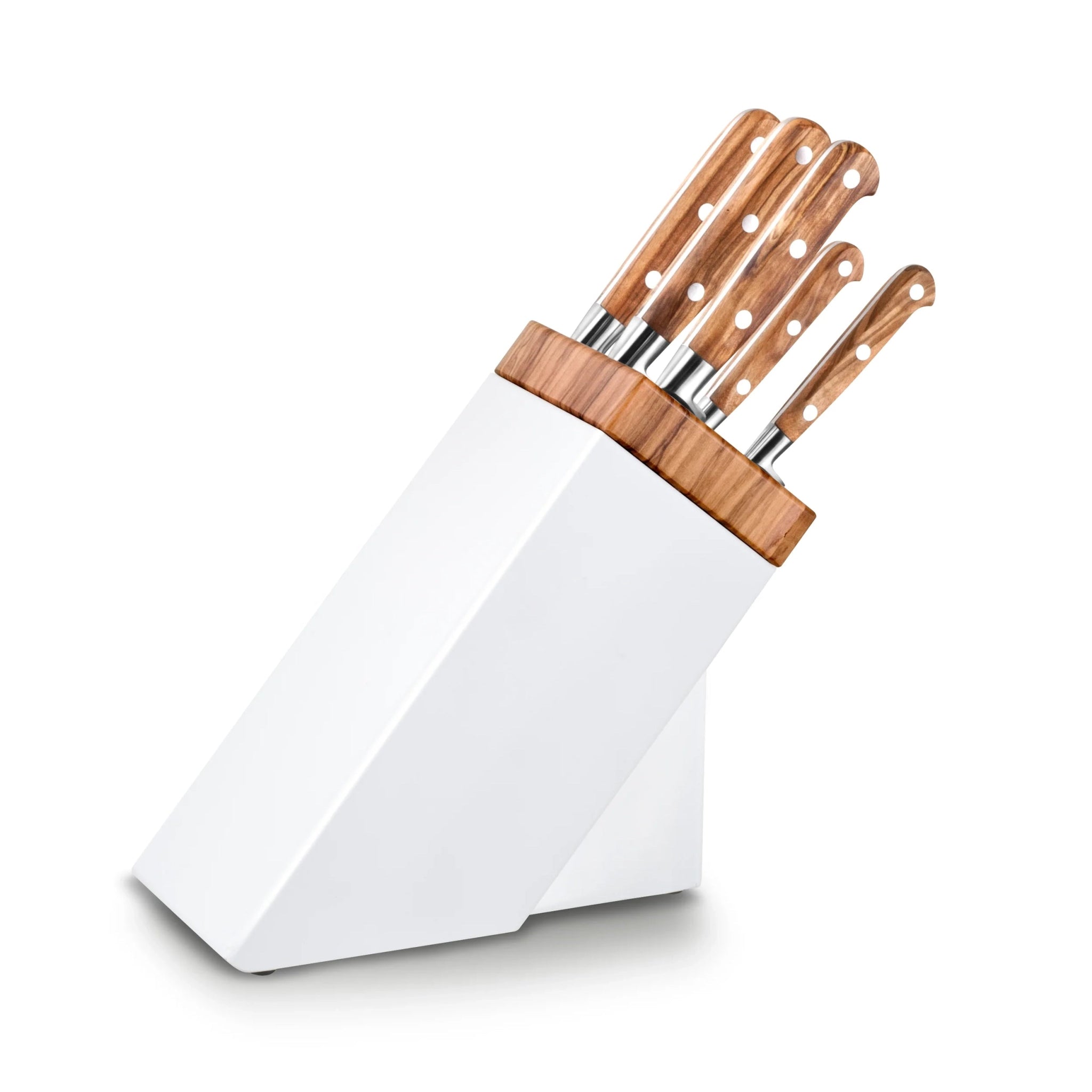 Lion Sabatier - Knife Block with 5 Ideal Steel Rivet Knives - Lacbleu Wines - LS664288 - 3269416642885