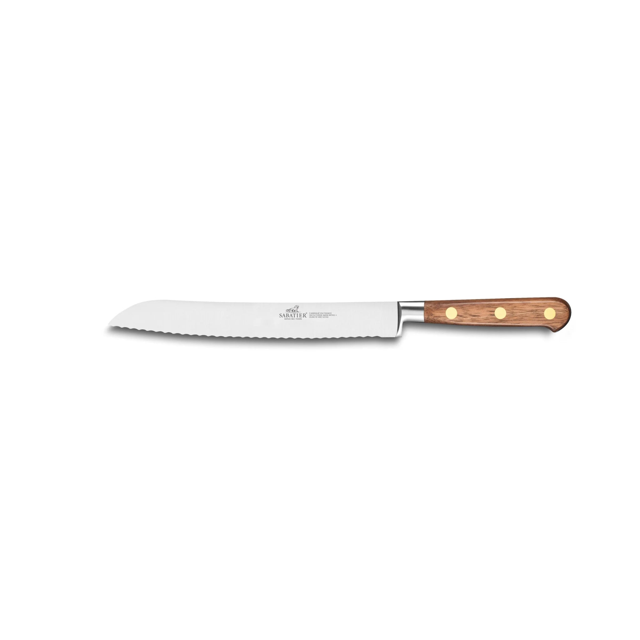Lion Sabatier - Perigord Walnut Wood Bread Knife, 20cm - Lacbleu Wines - LS813386 - 3269418133862
