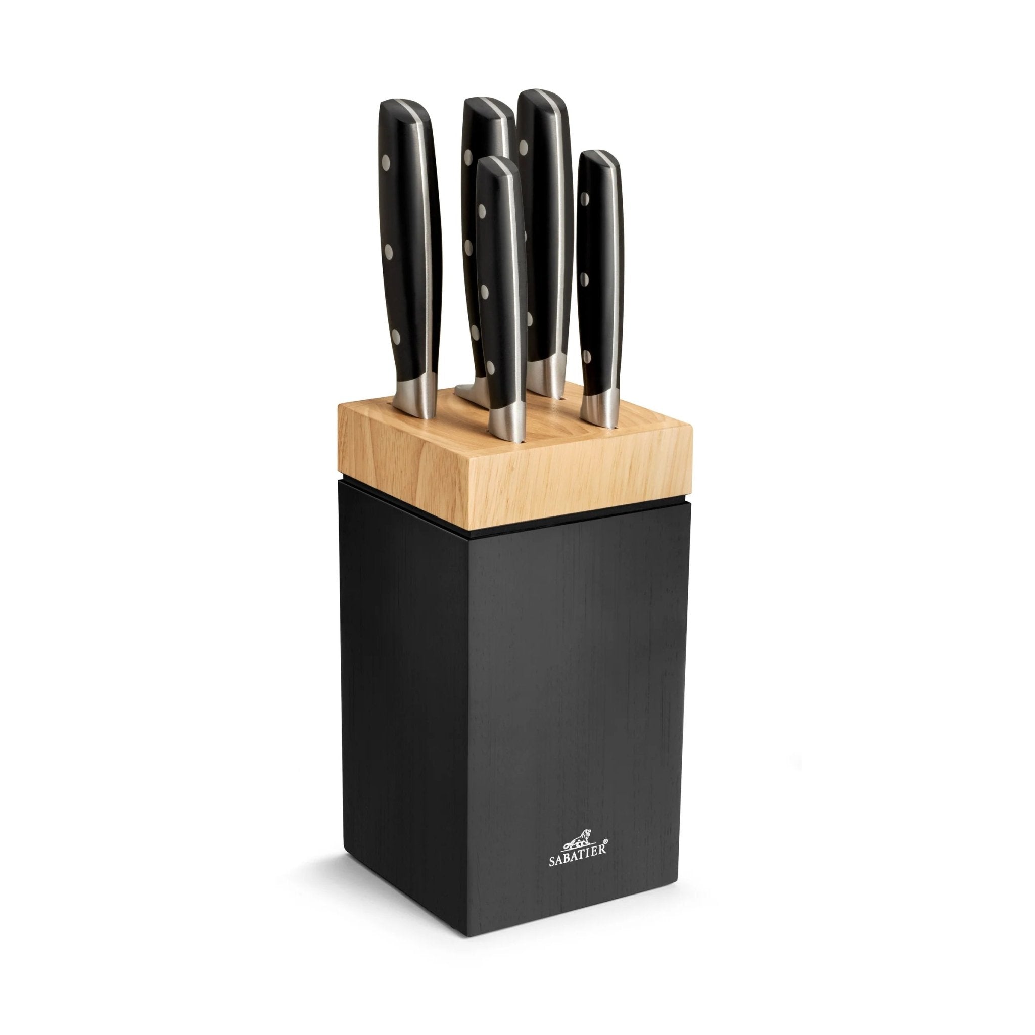 Lion Sabatier - Seattle Knife Block with 5 Janus Knives - Lacbleu Wines - LS663080 - 3269416630806