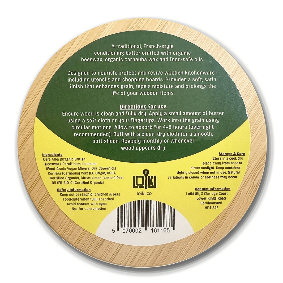 Loïki - Organic Soft Wood Butter, Citron - Lacbleu Wines - LK102 - 5070002161165