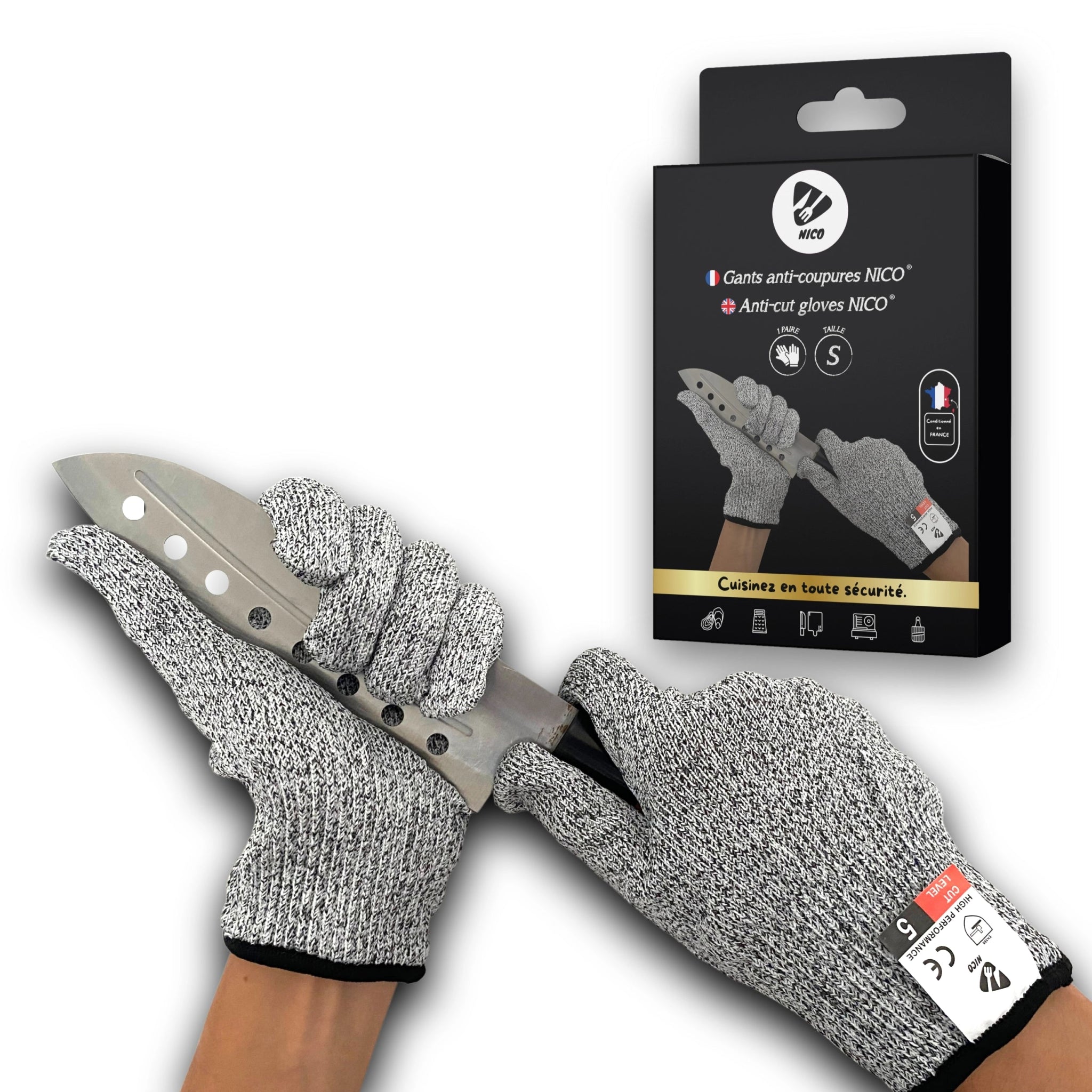 Nico - Cut - Resistant Kitchen Gloves, Small - Lacbleu Wines - GAC - NC - 1S - 3770030020015