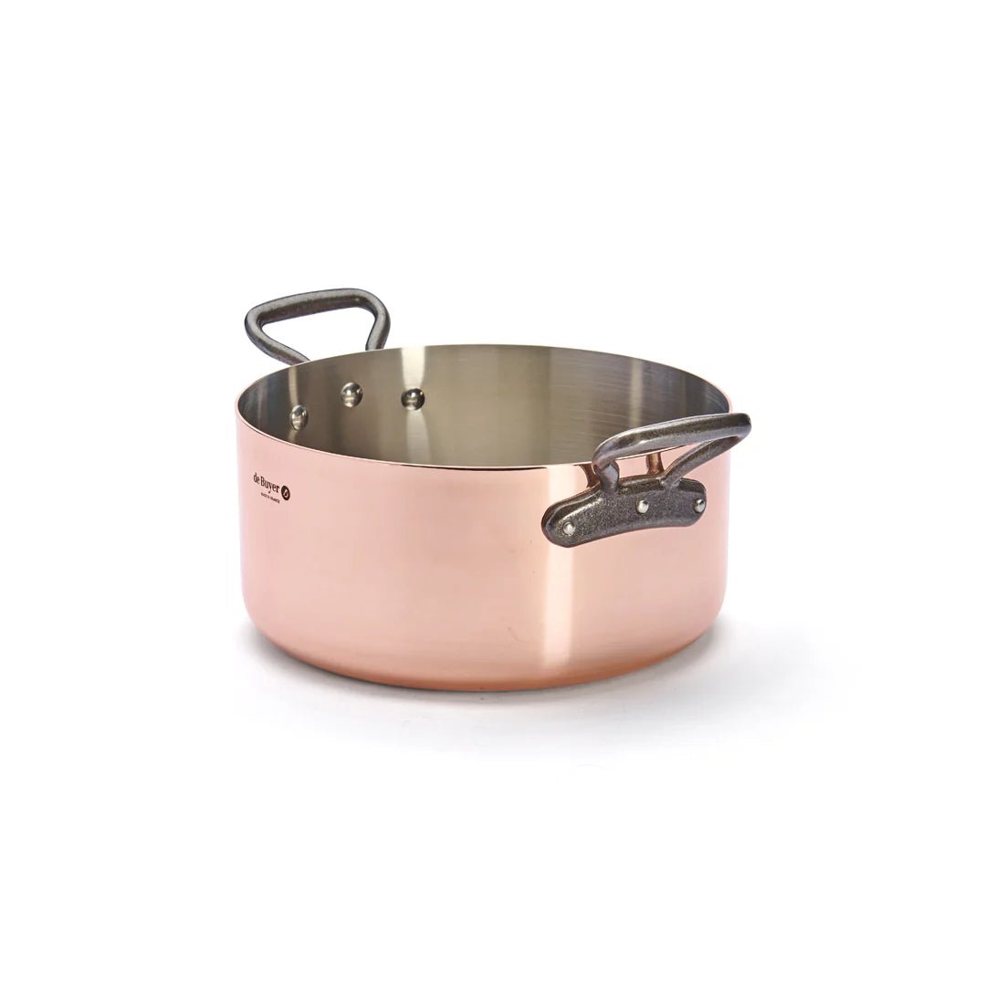 de Buyer - Prima Matera Casserole with Lid, Cast Iron Handles - Lacbleu Wines - DB634228 - 3011246342288