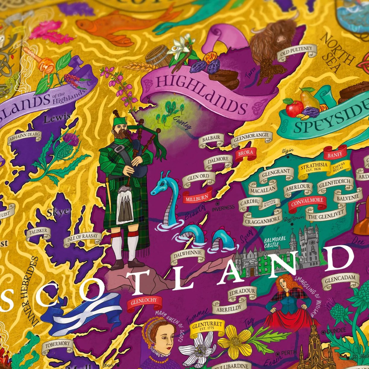 Water & Wines - Scotland Whisky Puzzle - Lacbleu Wines - WWSCOTLAND - 7350121880214