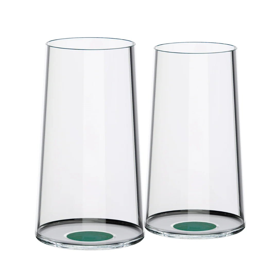 Trebonn - Twin SplitGlass Flute Glass Set, Green - Lacbleu Wines - TR2025133 - 8056860331190