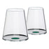 Trebonn - Twin SplitGlass Red Wine Glass Set, Green - Lacbleu Wines - TR2025113 - 8056860331114