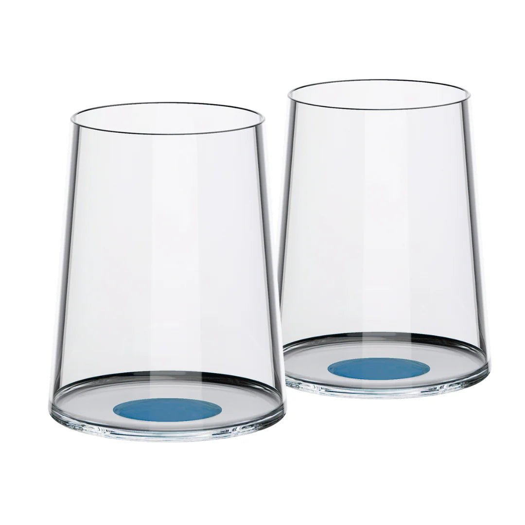 Trebonn - Twin SplitGlass White Wine Glass Set, Blue - Lacbleu Wines - TR2025122 - 8056860331145