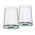 Trebonn - Twin SplitGlass White Wine Glass Set, Green - Lacbleu Wines - TR2025123 - 8056860331152