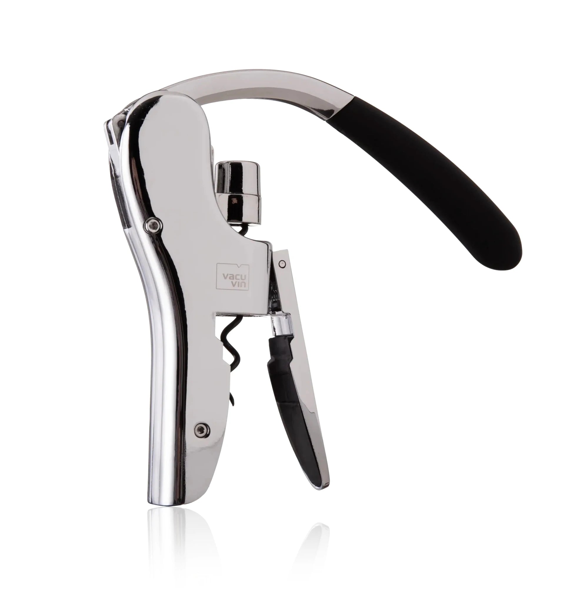Vacu Vin - Lever Corkscrew Vertical, Black - Lacbleu Wines - VV66535606 - 8714793010086