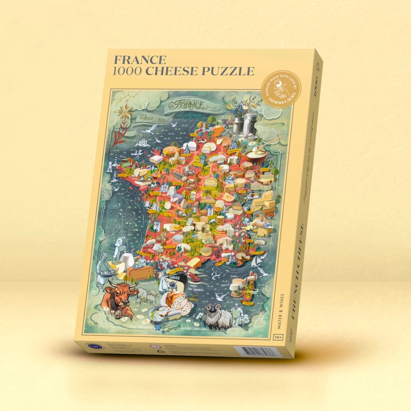 Water & Wines - Cheese Puzzle - Lacbleu Wines - WWCHEESE - 7350121880368