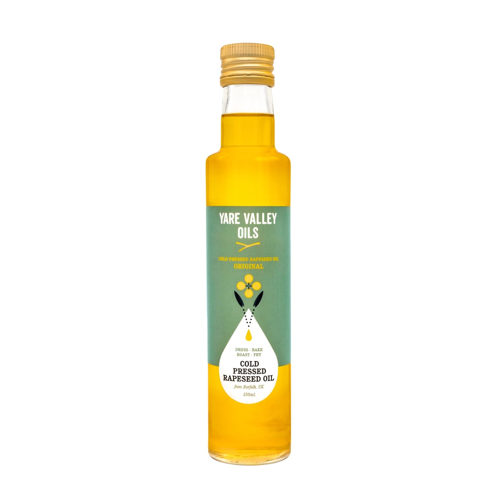 Yare Valley - Cold Pressed Rapeseed Oil, Original, 250ml - Lacbleu Wines - YV25010 - 5060196570010