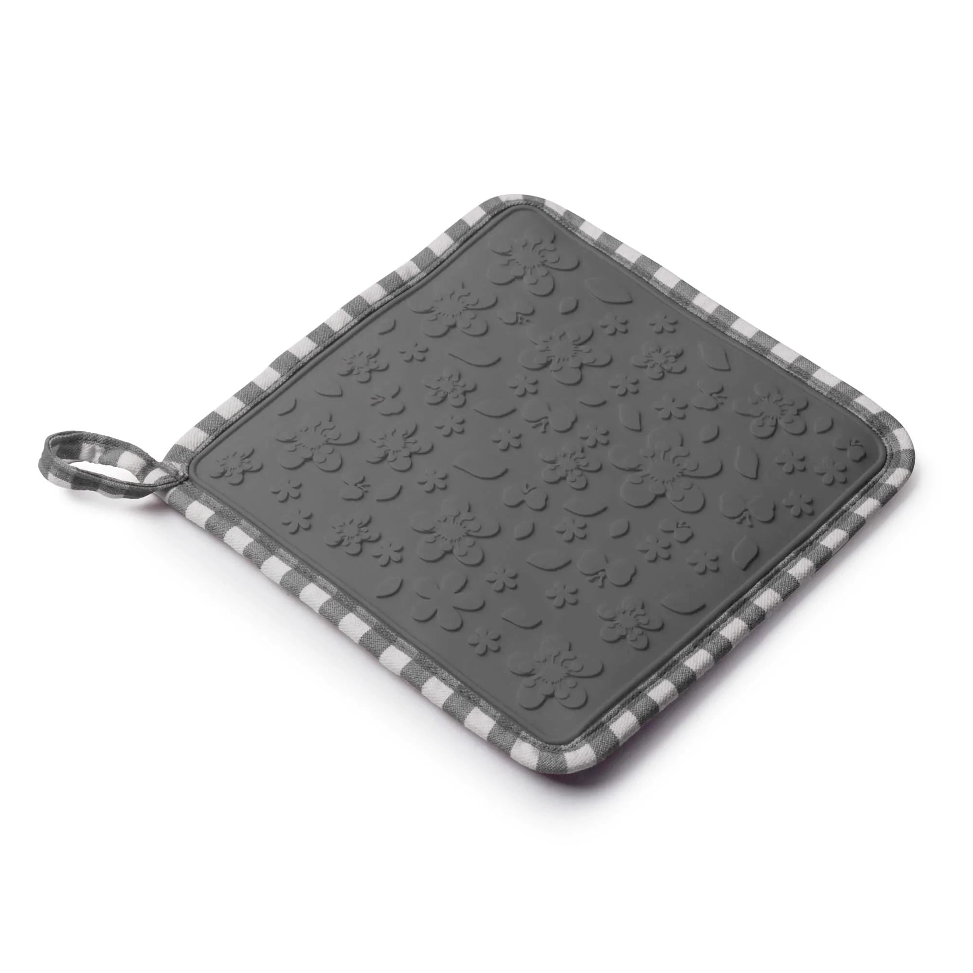 Zeal - Silicone Square Hot Grab & Hot Mat Trivet, Dark Grey - Lacbleu Wines - V107T - 5036638084711
