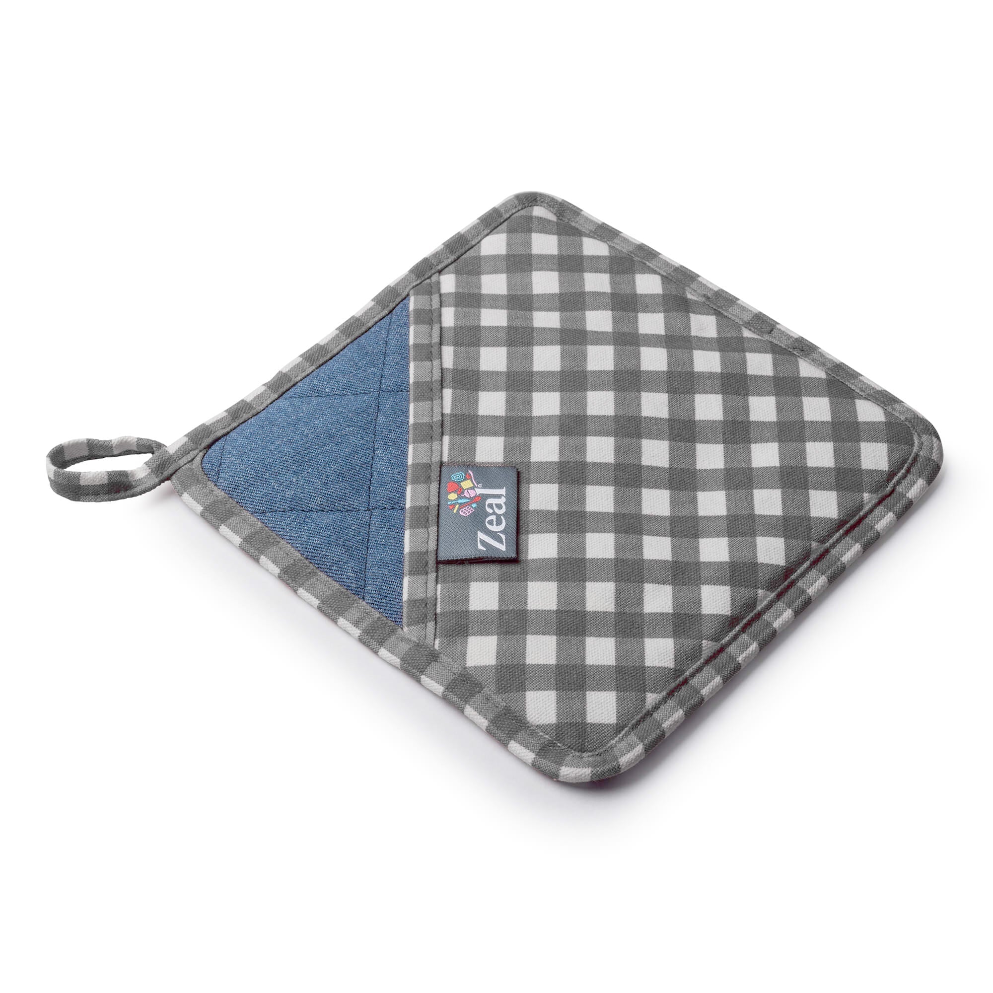 Zeal - Silicone Square Hot Grab & Hot Mat Trivet, Dark Grey - Lacbleu Wines - V107T - 5036638084711