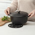 Zeal - Silicone Trivet, ø18cm, Black - Lacbleu Wines - J354N - 5036638096448
